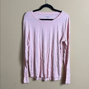 Eddie Bauer Women’s Size XL Baby Pink Long Sleeve Soft T-Shirt